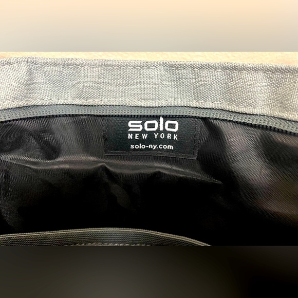 SOLO NEW YORK RESTORE LAPTOP TOTE BAG Gray GREAT CONDITION - Picture 6 of 11